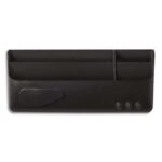 BI-OFFICE Boîte de ragement multi-usages magnétique Noire, 4 compartiments - Dim : L23 x H10 x P4 cm
