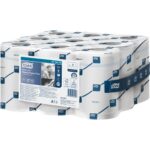 TORK Lot de 9Bobines Min Reflex papier d'essuyage Plus à dévidage central feuille à feuille 67m 2plis blc