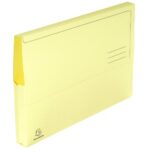 EXACOMPTA Paquet 50 chemises à poche SUPER en carte 210g. Coloris Jaune canari – Image 2