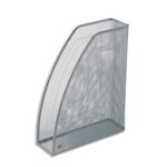 ALBA Porte-revues en métal argenté MESHMAG M