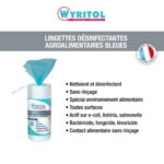 WYRITOL Paquet de 200 lingettes bleues agro alimentaires Bleu – Image 2