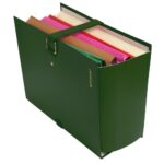 EXACOMPTA Chemise extensible Extensor, grand rabat en pied, balacolor Vert finition imitation cuir – Image 2