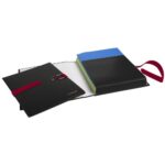 EXACOMPTA Chemise extensible Extensor, grand rabat en pied, balacolor Noir finition imitation cuir – Image 3