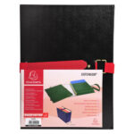 EXACOMPTA Chemise extensible Extensor, grand rabat en pied, balacolor Noir finition imitation cuir – Image 4