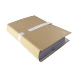 EXACOMPTA Chemise extensible, papier kraft brun, sangle Blanche 20225E – Image 3