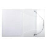 EXACOMPTA Chemise personnalisable 1 face à élastique polypro KREACOVER coloris Blanc transparent – Image 4