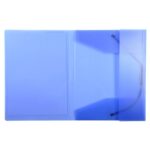 EXACOMPTA Chemise personnalisable 1 face à élastique polypro KREACOVER coloris Bleu transparent – Image 4