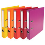 EXACOMPTA Classeur à levier PVC dos de 50mm assortis vifs – Image 3