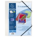 EXACOMPTA Chemise personnalisable à élastique PP Kréacover coloris assortis – Image 4