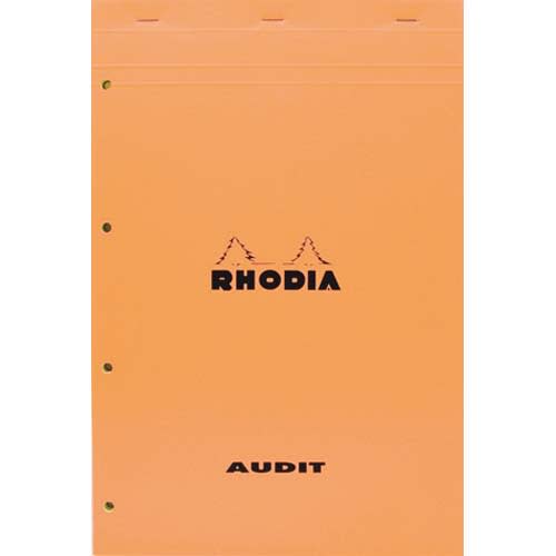 293185_d1-1.jpg RHODIA Bloc audit format 21x 31,8 80 grammes perforé Jaune – Image 1