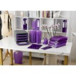 EXACOMPTA Porte-revues Iderama. Coloris Violet transparent. Dim. L29,2 x H32 x P11 cm – Image 3