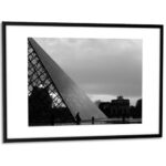 PAPERFLOW Cadre photo contour aluminium coloris Noir, plaque en plexiglas. Format 30 x 42 cm