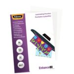 FELLOWES Pack de 100 pochettes A4 80 microns Mat 5452103 – Image 2