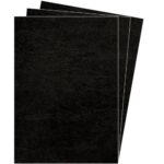 FELLOWES Boîte de 100 plats de couvertures grain cuir A4 Noir FSC 5370405 – Image 3