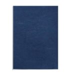 FELLOWES Boîte de 100 plats de couvertures grain cuir Bleu A4 royal FSC 5371305 – Image 2