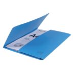 EXACOMPTA Paquet 50 chemises à poche FOREVER en carte recyclée 290g. Coloris Bleu vif – Image 2