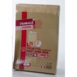 GPV Paquet de 25 pochettes kraft armé 120g 26 à 3 soufflets de 3cm 39747