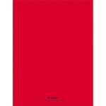 CONQUERANT C9 Cahier piqûre 24x32cm 48 pages 90g grands carreaux Seyès. Couverture polypropylène Rouge