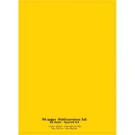 CONQUERANT C9 Cahier piqûre 24x32cm 96 pages 90g quadrillé 5x5. Couverture polypropylène Jaune