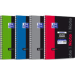 OXFORD Etudiant Cahier NOTEBOOK spiralé couverture polypro 160 pages Seyès 23x29,7 avec appli SOS NOTES