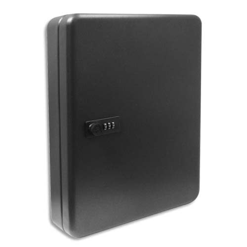 307688_d1-1.jpg RESKAL Armoire à clés pour 80 clés, serrure à combinaison. Dimensions : L24 x H30 x P7 cm. – Image 1