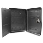 RESKAL Armoire à clés pour 120 clés, serrure à combinaison. Dimensions : L28 x H37 x P7,5 cm.