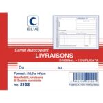 ELVE Manifold autocopiant Livraison format 10,5x14cm, 50 feuillets dupli