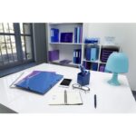 EXACOMPTA Chemise 3 rabats à élastiques Iderama en carte pelliculée 5/10, 425g. Coloris Violet – Image 2