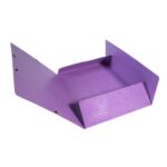 EXACOMPTA Chemise 3 rabats à élastiques Iderama en carte pelliculée 5/10, 425g. Coloris Violet – Image 4