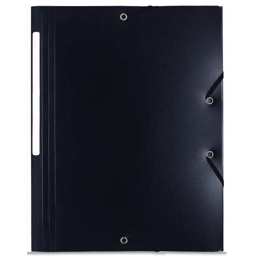 310986_d1.jpg EXACOMPTA Chemise 3 rabats et élastique UNI en polypropylène 5/10e. Coloris Noir – Image 1