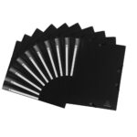 EXACOMPTA Chemise 3 rabats et élastique UNI en polypropylène 5/10e. Coloris Noir – Image 2