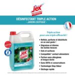 JEX PROFESSIONNEL Express Bidon de 5L Nettoyant multi-usages triple action plus parfum Jardin exotique – Image 2