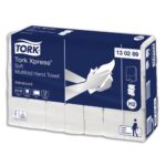 TORK Colis de 21 paquet 180 feuilles Essuie-mains Xpress interfoliés doux Advanced 2 plis Z 24 x 21,3 cm