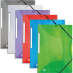 OXFORD Chemise 3 rabats élastique OXFORD Hawaï A4 en PP assorti