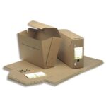 DJOIS BY JALEMA Boîte archives en carton kraft très résistant. Dos 11,5 cm. Montage manuel.