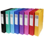 EXACOMPTA Boîte de classement EXABOX en carte lustrée 7/10e. Dos de 6 cm. Coloris assortis – Image 3
