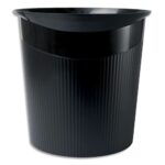 HAN Corbeille à papier Loop Noir en polypropylène - Dimensions L29 x H28,6 x P22,7 cm