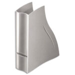 CEP Porte-revues Ellypse XtraStrong en polystyrène - Dimensions : H32,5 x P27,8 cm, Dos 8,3 cm cm taupe