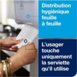 TORK Distributeur d'essuie-mains Matic H1 en plastique à rouleaux - Dim. : L33,7 x H37,2 x P20,3 cm Blanc – Image 2