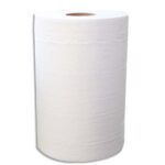 Lot de 2 Bobines d'essuyage 2 plis 150 formats 25 x 19,5 cm - L37,5 m,bobine D11,5 cm Blanc Eco