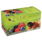 PURO Boîte de 25 sachets de thé Fruits des bois enveloppés Fairtrade Tea
