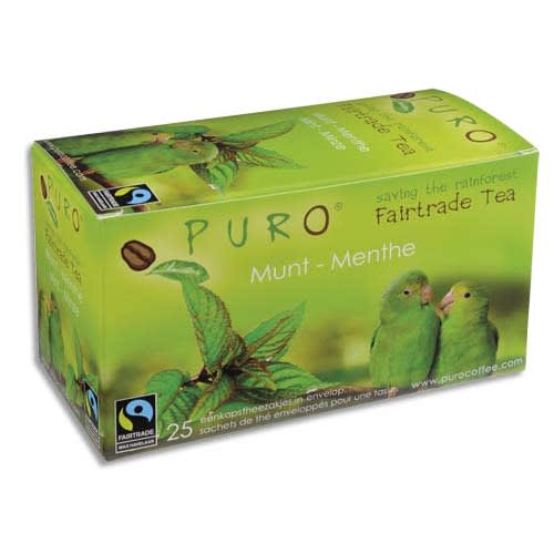 320495_d1-1.jpg PURO Boîte de 25 sachets de thé Menthe enveloppés Fairtrade Tea – Image 1