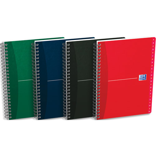 320520_d1-1.jpg OXFORD Répertoire spirales couverture souple format 14,8x21cm 180p réglure ligné 7mm gamme OXFORD OFFICE – Image 1