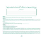 EXACOMPTA Registre évaluation des riques professionnels format 24x32cm, 60 pages 6617E – Image 2