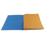 EXACOMPTA Chemise LUSTRO dos rainé de 1,5 à 3,5 cm. Carte lustrée 5/10e 400 gr coloris Bleu foncé – Image 2