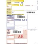 TECHMAY LOGETIQ Boîte de 150 imprimés recommandés avec AR A4 IB1. Laser et Jet d'encre