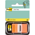 POST-IT Set de 50 marque-pages souples, coloris Orange