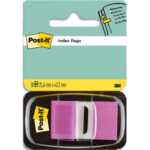 POST-IT Set de 50 marque-pages souples, coloris Violet