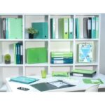 EXACOMPTA Classeur 4 anneaux dia 30mm Iderama polypro souple 7/10 brillant. Dos 4cm. Coloris Vert anis – Image 2