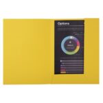 EXACOMPTA Paquet 50 chemises 2 rabats carte 210g ROCK''S. Coloris assortis Bleu/Jaune/Rouge/vert/Violet – Image 3